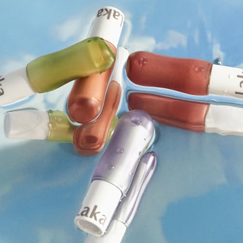 Laka Soul Vegan Lip Balm (4 Shades) Tinted, 3.9g/0.13oz, Deep Nourishing Plant-Based Lip Moisturizer, Vegan Lip Balm for Dry, Cracked and Chapped Lips (#Rosy)