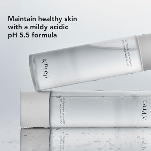 A'Prep Cactus Balancing Toner ? Lightweight Hydrating Facial Toner with Jeju Cactus Extract, Hyaluronic Acid & Panthenol for Refreshing Skin, Korean Skincare, 150ml