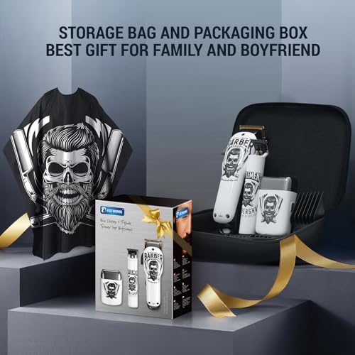 BESTBOMG¢ç Hair Clippers for Men Professional, Beard Trimmer Kits & Sets, Electric Shavers, Hair Clippers & Trimmer Ceramic T-Blade, for Barber, for Gifts