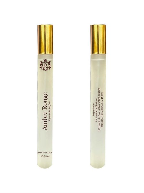 PREparfumer from France Ambre Rouge Perfume 16ml – Oriental Floral Scent – Elegant Fragrance with Saffron, Jasmine & Amber – Deep Oud Finish