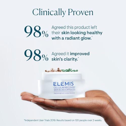 ELEMIS Skin Bliss Capsules, 60 Count ? Antioxidant-Rich Anti-Aging Day & Night Face Oils, Purify, Replenish & Nourish the Skin, Skincare Serum Capsules for Face