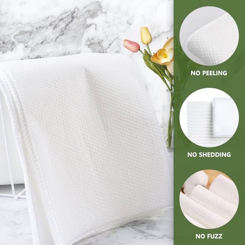 Disposable Bath Hair Drying Towels, 100 Count Super Absorbent Large Luxury Towels, Salon & Spa Yoga Camping Trips for Hair, Face, Body 16" x 31.5"