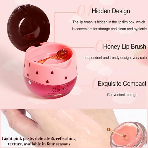 9 PCS Bee Lip Balm Honey Pot,Honey Lip Balm Lip Mask,Propolis Moisturizing Lip Sleeping Mask Reduces Lip Lines,Hydrating Prevention Dry and Cracked Lip Scrubs Exfoliator