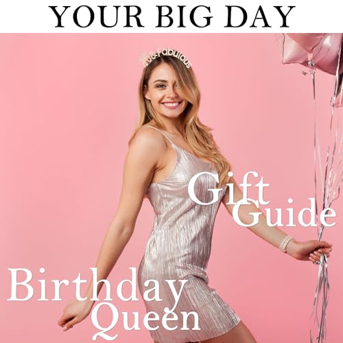 Birthday Headbands for Women Gold Birthday Crown and Tiara Gift Sweet 16 21st Dirty 30 40th 50th 60th Birthday Decoration