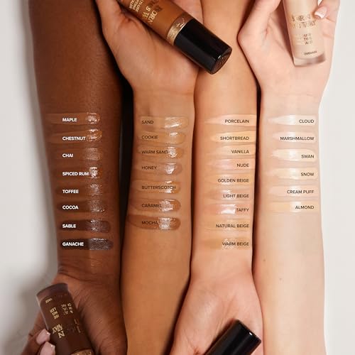 Too Faced Born This Way Super Coverage Multi-Use Concealer | Full Coverage, Non-Comedogenic, Oil Free + Long Lasting Concealer | Hyaluronic Acid + Coconut Water, 0.45 Fl Oz, Light Beige