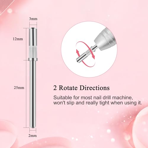 200 Pcs Nail Drill Bits Small Sanding Bands with 3.1mm Mandrel Bit, Mini Sanding Bands Nail File for Acrylic Gel Manicures and Pedicure (Zebra, 150 Grit)
