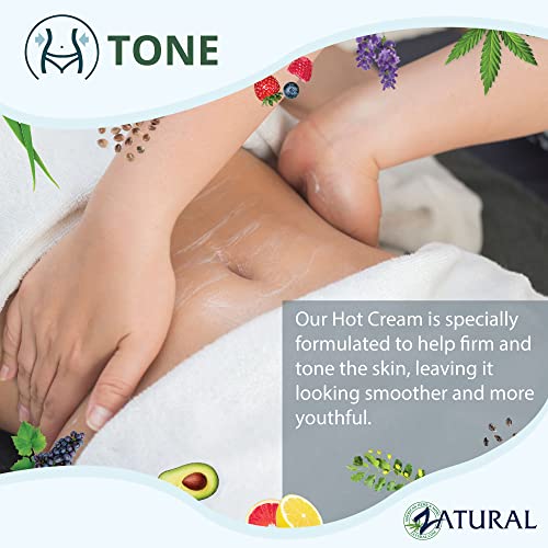 Zatural Hot Cream Muscle Rub Slimming Cream Body Wraps Belly Fand Skin Firming Professional Therapeutic Grade-Doctor Formulated (128 Ounce)