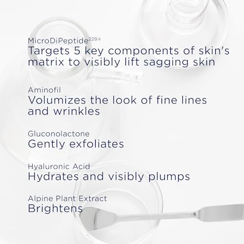 NEOSTRATA Skin Active Tri-Therapy Lifting Serum, Anti-Aging and Firming 3D Volumizer with MicroDiPeptide229 for Fine Lines & Wrinkles, Hyaluronic Acid, Oil-Free, Fragrance-Free, 1 fl. oz.