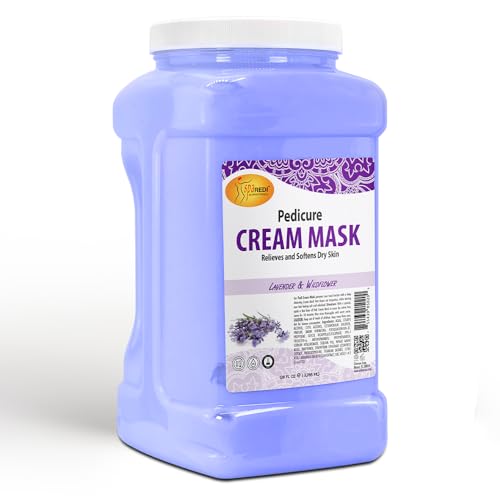 SPA REDI - Body and Foot Cream Mask, Lavender and Wildflower, 128 Oz - Pedicure Massage for Tired Feet and Body, Hydrating, Fresh Skin - Infused with Hyaluronic Acid, Amino Acids, Panthenol