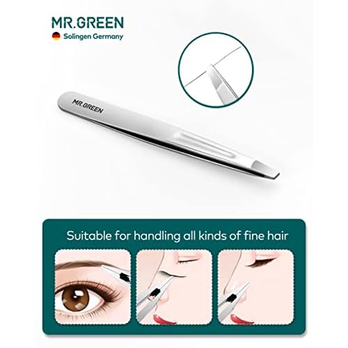 MR.GREEN Nail Clippers, Upgraded Anti-Splash Nail Clipper Set with Nail File and Tweezers & Catcher, Professional Practical Manicure Nail Care Kit with Exquisite Leather Case for Men & Women