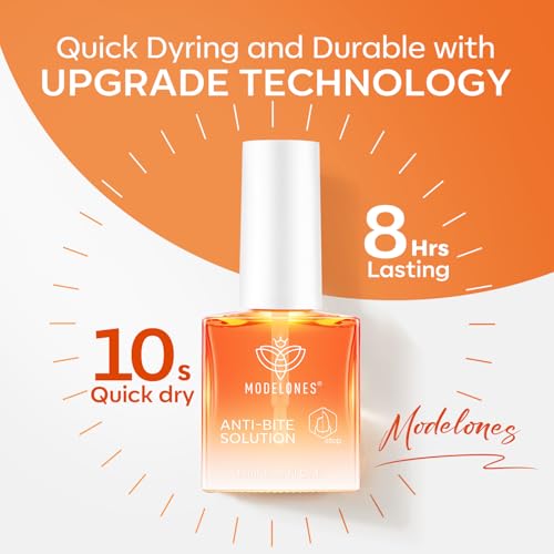 modelones Nail Biting Treatment for Kids Thumb Sucking Deterrent Quick Dry Nail Biting Prevention Bitter No Bite Nail Polish for Nail Care Stop Biting Nails Repair for Damaged Nails 0.34 fl oz
