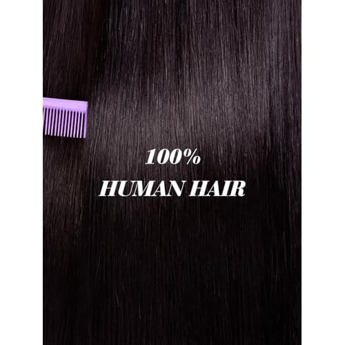 Bob Wig Human Hair with Bangs 210% Density Dark Brown Bob Wig for Black Women 100% Human Hair Pre-Bleached Glueless Straight Wigs 14inch£¨Dark Brown£©