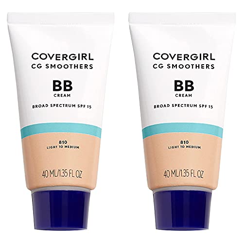 COVERGIRL Smoothers Lightweight Bb Cream With Spf 15, 810 Light To Medium Skin Tones,2 Count
