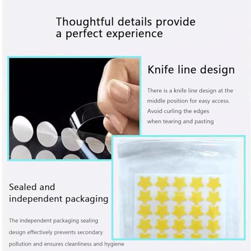 Star Pimple Patches for Face w/Hydrocolloid, Salicylic Acid &Tea essential oil 240 Patches, Hydrocolloid Acne Patch,-03