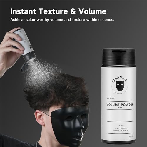 Texture Powder for Men, Easy to Apply - Instantly Adds Texture & Volume, All-Natural Ingredients, Strong Hold, Hair Powder for Men (Pack of 2)