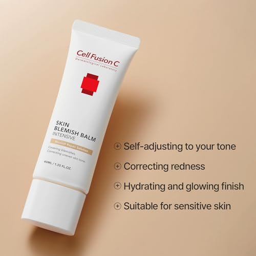 Cell Fusion C Skin Blemish Balm No.23 Signature Beige - Light/Medium with Neutral Undertone, 24h Coverage with Natural Finish, Tinted Moisutrizer for Face, 1.35 fl.oz.