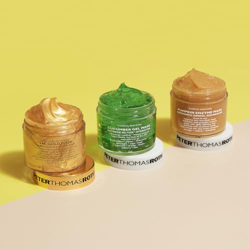 Peter Thomas Roth | Full-Size Pumpkin Enzyme Mask Enzymatic Dermal Resurfacer, Cucumber Gel Extreme De-Tox¢â Hydrator and 24K Gold Mask Pure Luxury Lift & Firm
