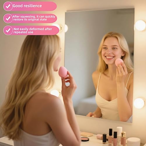 8pcs Makeup Sponges Set - Latex-Free, Blending Beauty Sponge for Liquid, Cream & Powder, Soft Non-Absorbent, Multi-Size with Case£¬Multi-Shape Beauty Blenders for Liquid and Powder