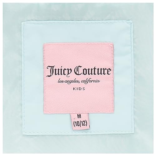 Juicy Couture Girls Coat, Faux Fur Hooded Winter Jacket, Warm Padded Parka Hoodie, Kids Heavyweight Winter Coat