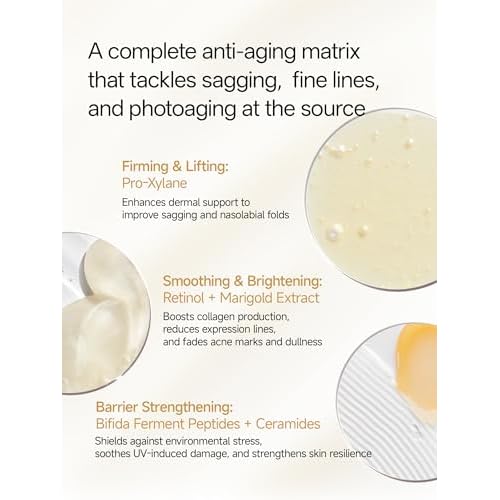 WNP Gentle Retinol Cream for Sensitive Skin, 10¡¿Deep Transdermal Night Cream Anti-Aging Face & Neck Moisturizer with Ceramides, Peptides, Pro-Xylane, Wrinkle Cream for Fine Lines, Firming, Hydrating