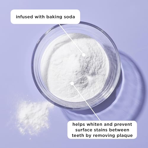 REACH POP Whitening Dental Floss, Peppermint, Baking Soda Infused, Teeth Whitening, Plaque Remover for Teeth, Shred Resistant, Vegan Wax, Cruelty Free, Oral Care, PFAS Free, 1 Pack, 54.6 yd