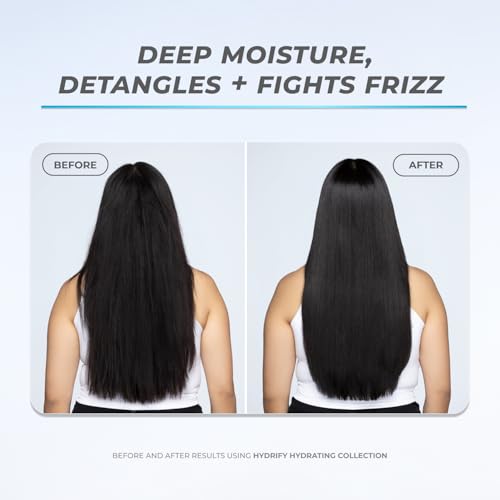 XMONDO Hair Hydrify Smoothing Oil | Vegan Formula with Argan, Carrot Seed, and Baobab Oils - Deep Penetrating to Hydrate, Strengthen, Nourish, and Restore Dry, Damaged Hair, 1.7 Fl Oz 1-Pack