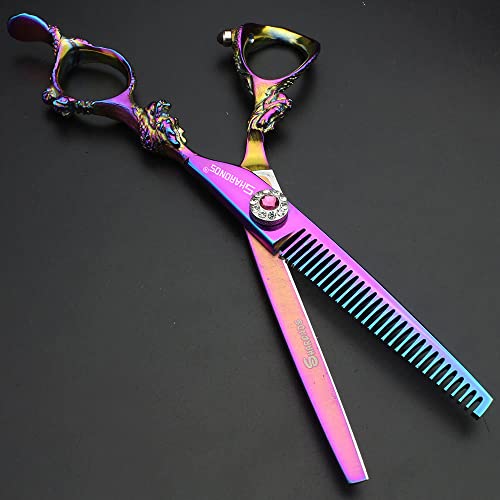 6" Professional Hairdressing Scissors Set, Hair Clipper/Household Stainless Steel Hair Clipper (6" Color Set)