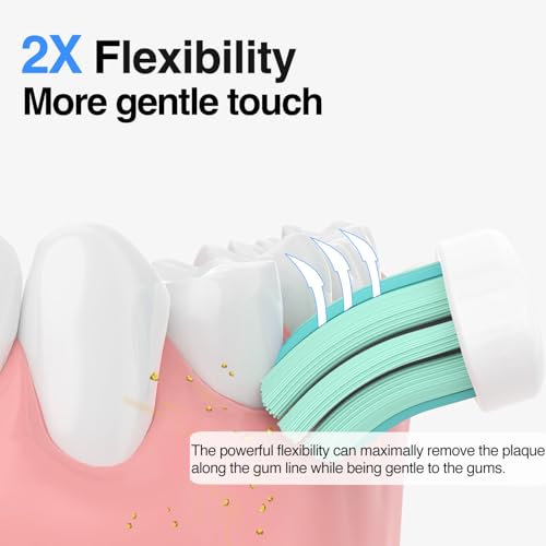 Replacement Toothbrush Heads for Philips Sonicare Replacement Heads,Electric Replacement Brush Head Compatible with Phillips Sonicare Electric Toothbrush C2,C1,4100,for Philips Sonic Care Brush,6 Pcs