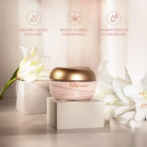 O Botic?rio Lily Gardenia Satin Body Cream, Intense Hydration and Sophisticated Perfume, 8.8 Ounce (250g)