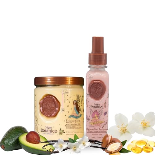 Ritual Bot?nico Keratina Org?nica | Treatment to Straighten, Repair and Relax Hair | All Natural, Organic & Vegan Ingredients | Product of Colombia | 2 Piece Kit