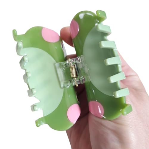 Novelty Small Green Frog Hair Clip,Acetate Hair Claw,Small Hair Clips for Women