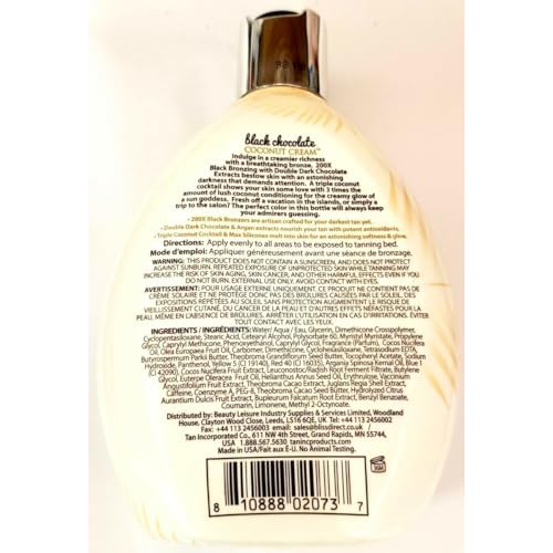 Brown Sugar BLACK CHOCOLATE COCONUT CREAM 200X Bronzer - 13.5 oz