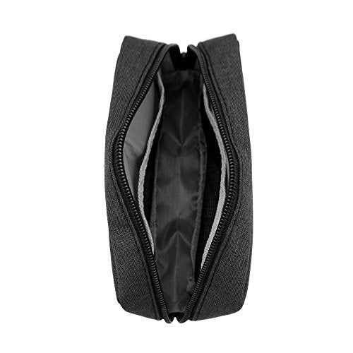 Universal Electronics/Accessories Soft Carrying Case Bag, Durable & Light-weight,Suitable for Out-going, Business, Travel and Cosmetics Kit (Small-Black)