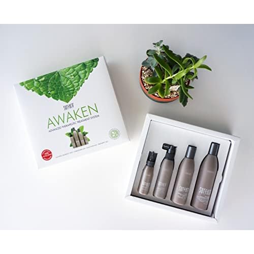 Surface Hair - Awaken Kit: Shampoo, Conditioner, Scalp Elixir and Therapeutic Treatment - for Thinning Hair, Hair Loss and Thickening