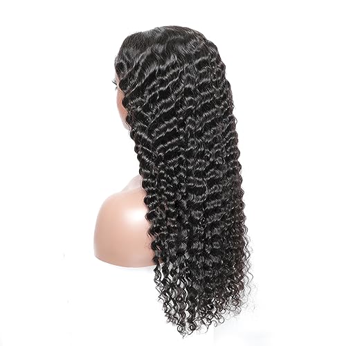 ISEE Hair Wear and Go Glueless Wig for Beginners Wigs Deep Wave Glueless Wigs Human Hair Pre Plucked New Upgraded No Glue 6x4 HD Lace Closure Wigs Human Hair for Black Women with Baby Hair 20 Inch