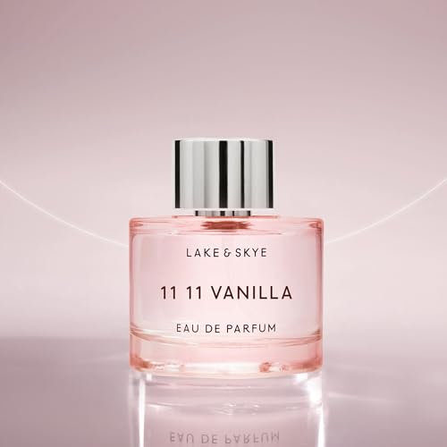 Lake & Skye 11 11 Vanilla Eau de Parfum 100mL - Long Lasting - Vanilla, Cashmere, Dreamy, Cr?me, Skin Musk, Clean, Vegan, Paraben-Free, Cruelty-Free