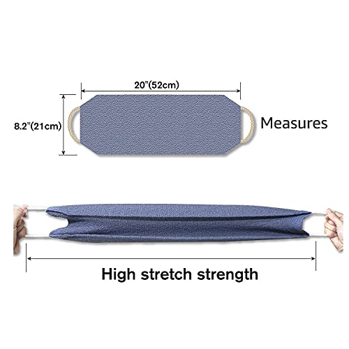 Evridwear Exfoliating Back Scrubber for Shower - Double-Sided Body Scrubber with Handles, Deep Clean, Massage & Exfoliate Back Washer for Men & Women, Invigorates Skin & Circulation