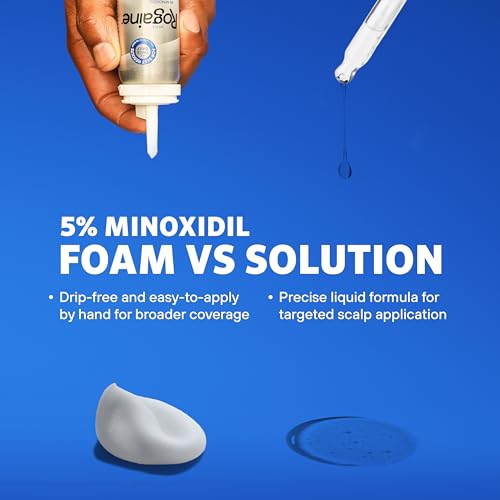 Men¡¯s Rogaine Extra Strength 5% Minoxidil, Topical Solution for Thinning & Hair Loss, Clinically Proven FDA Approved Minoxidil for Men Treatment, Regrow Fuller Hair, 3 Month Supply, 3 Bottles