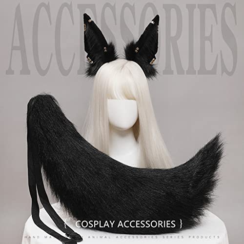Fxaelian Animal Fox Cat Dog Ears Headband Halloween Cosplay Hairband
