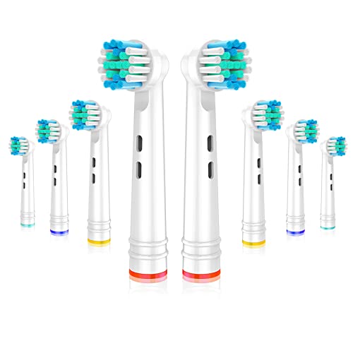Replacement Toothbrush Heads Fit for Oral-B Electric Toothbrushes, 8PCS, Small Round Head Refills for Oral B Handles 3756 3757 3744 3765 3709 4729