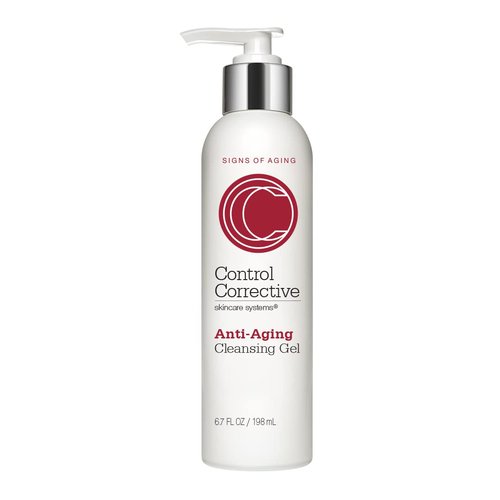 CONTROL CORRECTIVE Anti-Aging Cleansing Gel – Peptides, Chamomile & Calendula Gel Cleanser for Mature Skin, 6.7 oz
