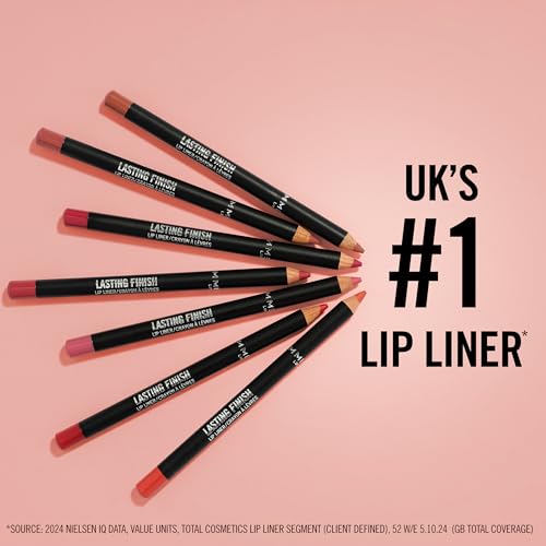 Rimmel Lasting Finish 8HR Soft Lip Liner Pencil - Vibrant, Blendable Formula to Lock Lipstick in Place for 8 Hours - 705 Cappuccino, .04oz