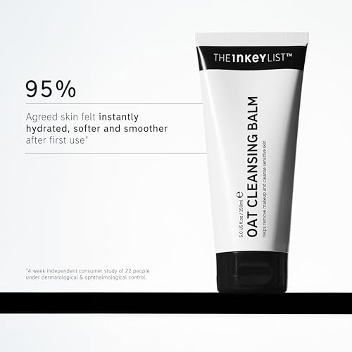 The INKEY List Oat Cleansing Balm Duo, Rich Balm Removes Makeup and Impurities, Reduces Redness, 5.0 fl oz (2 Pack)