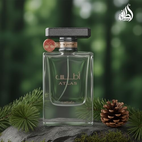 Lattafa Atlas Eau de Parfum Spray for Unisex, 1.85 Ounce