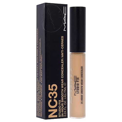 MAC Studio Fix 24 Hour Smooth Wear Concealer - NC35 by MAC for Women - 0.24 oz Concealer