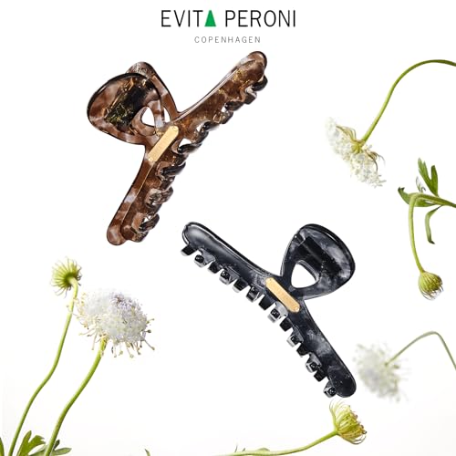 EVITA PERONI Extra Large Hair Clips for Women with Strong Grip Suitable for Oversized hairstyles, Hair Claw Full Clip and Half Clip - Night Star River