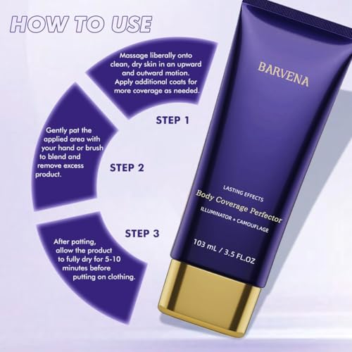 Body Coverage Perfector ? Waterproof Leg & Body Makeup - Tattoo Cover Up Makeup - 3.5 fl.oz (Natural Radiance) (01FAIR RADIANCE)