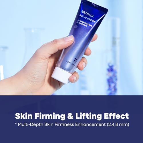 Retinol 500 IU Cream ? Wrinkle & Fine Line Care, Lifting & Firming, Hydrating Face Cream with Retinol & Bakuchiol ? Gentle Daily Skincare for Sensitive Skin, K-Beauty, 1.69 fl. oz. 50ml