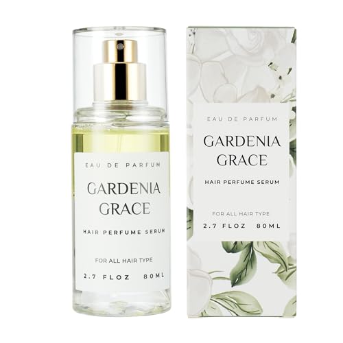 Hair Perfume for Women, Summer Lightweight Long Lasting Fragrance Mist - 3:7 Hydrating Serum Alcohol Free Formula, Argan Oil Scented Hair Spray with Keratin & Elastin (Gardenia Grace) 2.7 fl oz
