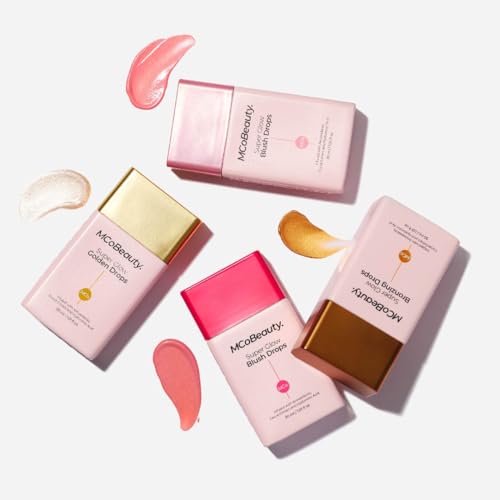 MCoBeauty - Super Glow Bronzing Drops - Effortless Face Tan with Shimmer Formula - Face Care, Bronze Drops - Contains Hyaluronic Acid, White Tea Extract, Cocoa Extract and More